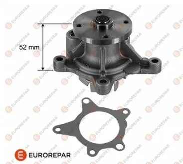 1623118080 Насос системы охлаждения EUROREPAR подбор по vin на Brocar