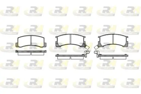 218502 Гальмівні колодки дискові ROADHOUSE підбір по vin на Brocar