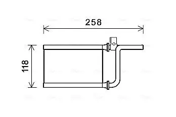 MTA6254 Радиатор отопления AVA COOLING подбор по vin на Brocar