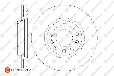 1676009680 Диски гальмівні (к-т 2 шт) EUROREPAR підбір по vin на Brocar