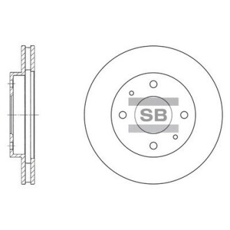 SD4302 Диск гальмівний Hi-Q (SANGSIN) підбір по vin на Brocar