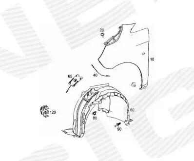 PBZ11135AR Подкрылок SIGNEDA подбор по vin на Brocar