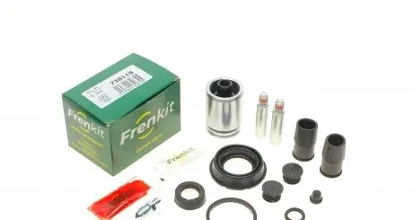 738118 Ремкомплект супорта (заднього) Renault Laguna/Ford Focus 01- (d=38mm) (+поршень/направляюча) (Ate) FRENKIT підбір по vin на Brocar