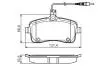 0986495091 Гальмівні колодки пер. PEUGEOT 407 04- BOSCH підбір по vin на Brocar