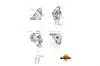 725028 Термостат Audi A4/A6 1.8T/2.0 01-08 (105°C) NRF підбір по vin на Brocar