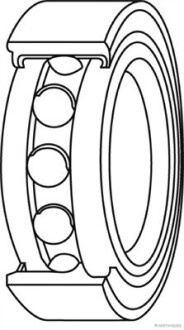 J4719002 Подшипник шариковый d>30 JAKOPARTS підбір по vin на Brocar