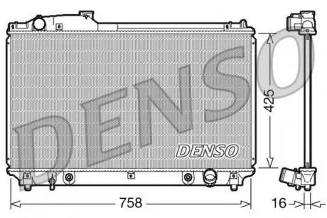 DRM51003 Радиатор охлаждения DENSO подбор по vin на Brocar