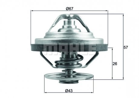 TX15883 Термостат MAHLE / KNECHT підбір по vin на Brocar