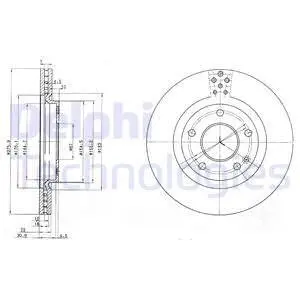 BG3829 Тормозной диск DELPHI підбір по vin на Brocar