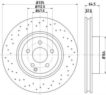 8DD355115011 Тормозной диск HELLA подбор по vin на Brocar