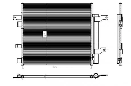 350388 CHŁODNICA KLIMATYZACJI JAGUAR NRF підбір по vin на Brocar