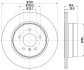 8DD355128761 Диск тормозной зад. BMW X5 (E70), X5 (F15, F85), X6 (E71, E72), X6 (F16, F86) 2.0D-3.0D 10.06-07.19 HELLA підбір по vin на Brocar