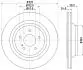 8DD355128751 HELLA DB Диск тормозной задний 320*24 W221 HELLA підбір по vin на Brocar