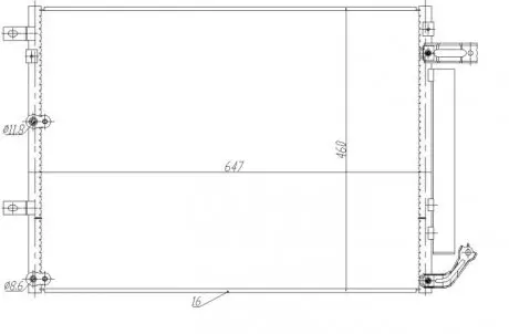 350485 CHŁODNICA KLIMATYZACJI JEEP NRF підбір по vin на Brocar