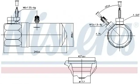 95572 ОСУШИТЕЛЬ КОНДИЦИОНЕРА FORD NISSENS подбор по vin на Brocar