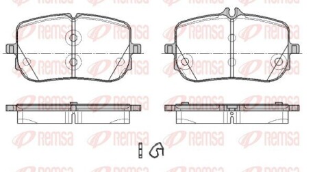 183500 Klocki hamulcowe 22942 REMSA підбір по vin на Brocar