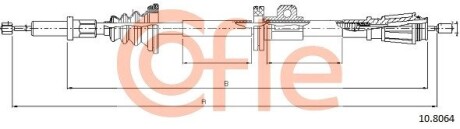 108064 Трос ручного гальма COFLE підбір по vin на Brocar