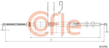 106762 Трос, стоянкова гальмівна система COFLE підбір по vin на Brocar