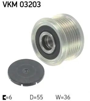 VKM03203 Шків генератора SKF підбір по vin на Brocar