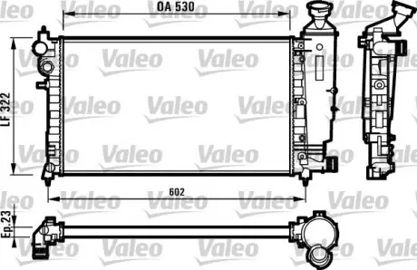 731526 Радиатор, охлаждение двигателя VALEO подбор по vin на Brocar