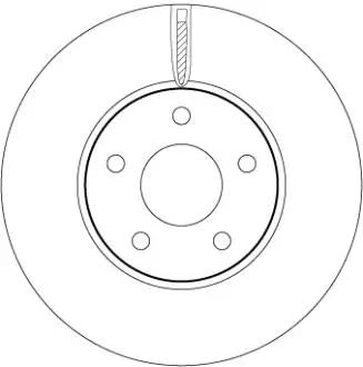 DF6975 TARCZA HAM. /PRZ/ FORD FOCUS IV TRW підбір по vin на Brocar
