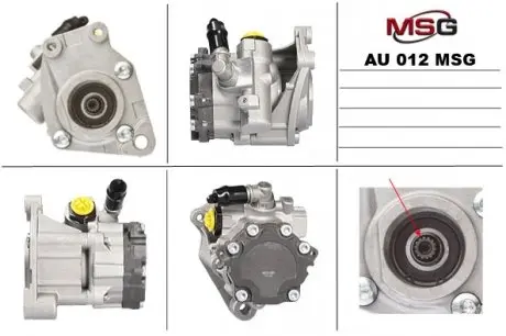 AU012 Насос Г/П Audi A4, Audi A4 Avant, Audi A6, Audi Allroad 03-08 MSG подбор по vin на Brocar