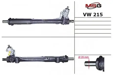 VW215 Кермова рейка VW Amarok, Touareg 2.0/2.0D/3.0D 07-18 MSG підбір по vin на Brocar