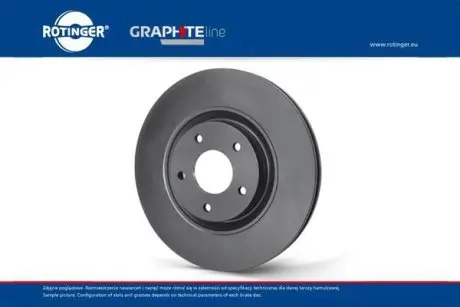RT21291GL Диск тормозной передн. с графитовым покрытием ROTINGER подбор по vin на Brocar