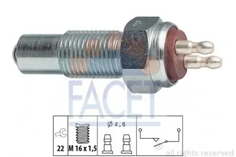 76006 Датчик заднего хода Ford Fiesta ii 1.3 (83-89) (7.6006) FACET FACET подбор по vin на Brocar