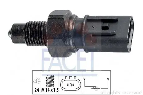 76235 1 860 235 вмикач сигналу з / ходу FACET підбір по vin на Brocar