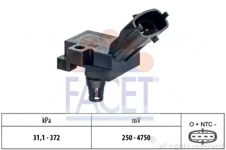 103248 Датчик абсолютного давления (MAP) FACET подбор по vin на Brocar
