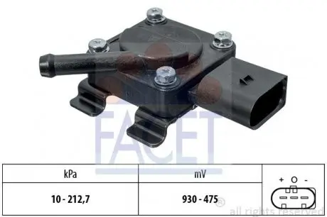 103312 Датчик абсолютного давления (MAP) FACET подбор по vin на Brocar