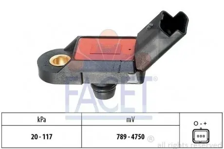 103056 Датчик абсолютного давления (MAP) FACET подбор по vin на Brocar