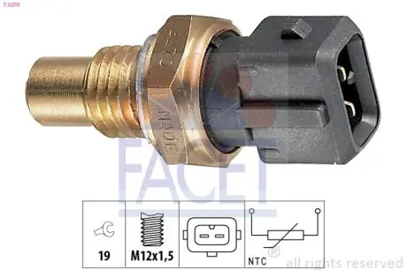 73270 Датчик температуры Chevrolet Tacuma 1.6 (05-) (7.3270) FACET FACET подбор по vin на Brocar