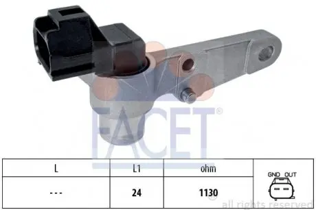 90264 Датчик оборотов коленвала Toyota Camry 2.2 (sxv20_) (96-01) (9.0264) FACET FACET підбір по vin на Brocar