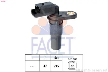 90536 Датчик колінвалу FACET підбір по vin на Brocar