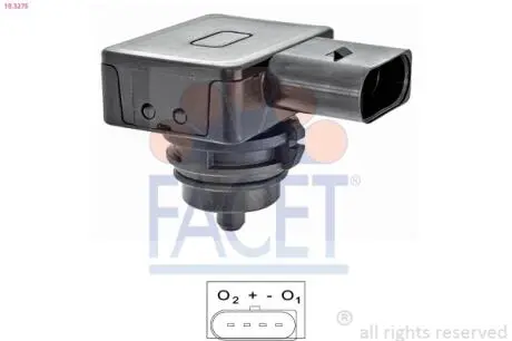 103275 Датчик тиску повітря VW Golf/Jetta/Passat/Touran 1.2-3.6 i/TSI/FSI/TDI/SDI 03-> FACET підбір по vin на Brocar