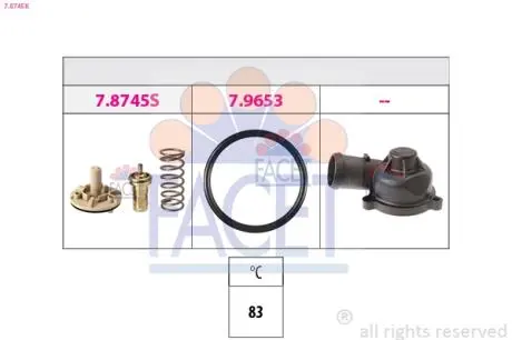78745K Термостат FACET подбор по vin на Brocar