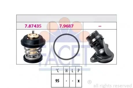 78799K 1 880 799K Термостат FACET підбір по vin на Brocar