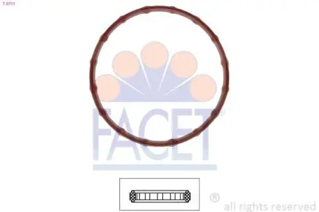 79711 Прокладка термостата FACET підбір по vin на Brocar