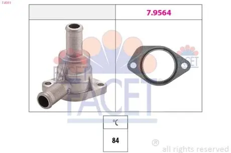 78311 Термостат JUMPER/Boxer 2.5D (DJ5) &gt;02 (84 C) FACET підбір по vin на Brocar