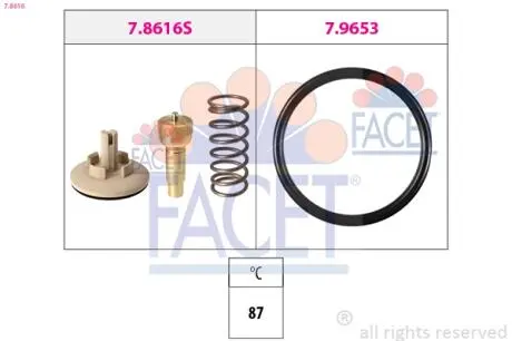 78616 Термостат FACET підбір по vin на Brocar