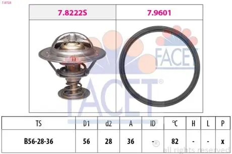 78728 Термостат FACET подбор по vin на Brocar