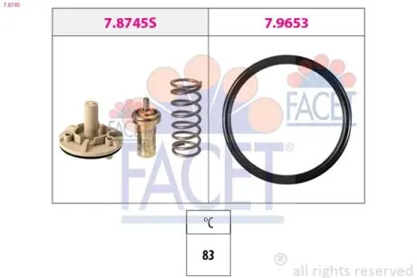 78745 Термостат FACET подбор по vin на Brocar