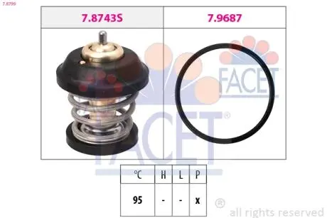 78799 Термостат FACET підбір по vin на Brocar