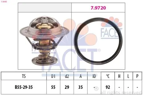 78945 Термостат FACET подбор по vin на Brocar