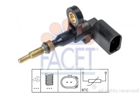 73377 Датчик температури охолоджуючої рідини VW Caddy 2.0 TDi 15->/Golf VII/Passat B8 1.6/2.0 TDi 12-> FACET підбір по vin на Brocar