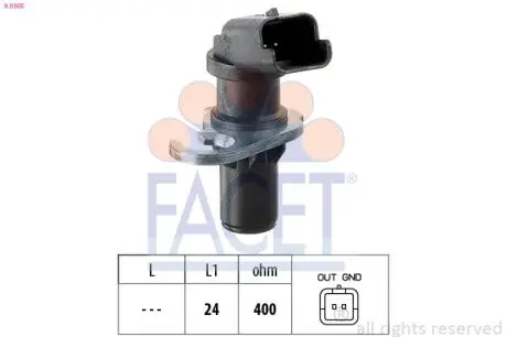 90305 Датчик положения коленвала Citroen Berlingo / Peugeot Partner 1.6 i 00-> FACET подбор по vin на Brocar