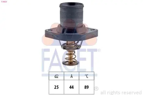 78423 Термостат Peugeot Expert/Citroen C4/C5 1.8-2.0 16V 99- (89C) с корпусом FACET подбор по vin на Brocar