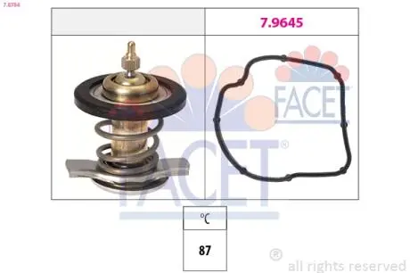 78784 Термостат Mercedes Benz Sprinter/W638/639 OM611/612/646 99-10 (вставка) FACET подбор по vin на Brocar